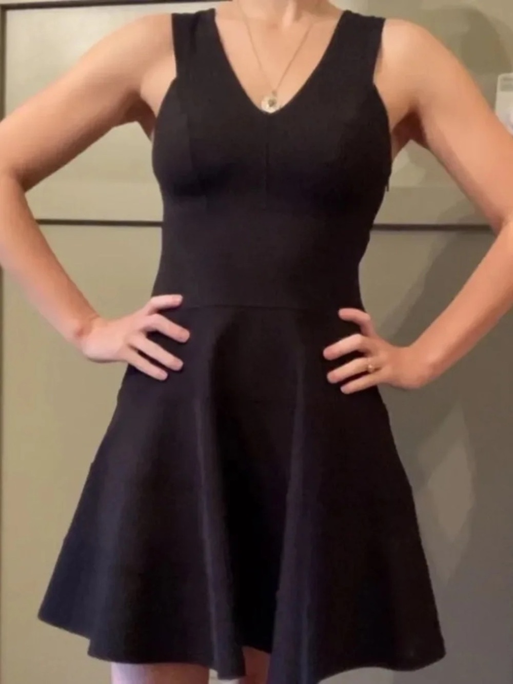 Robert Rodriguez A-Line Sleeveless Little Black Dress Fit & Flare Size 2
